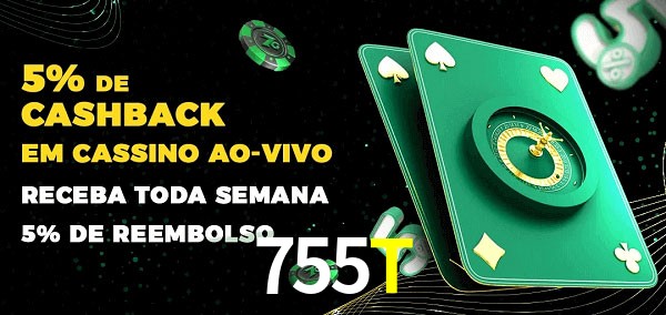 Promoções do cassino ao Vivo 755T